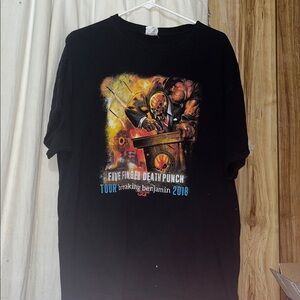 Unisex Five Finger Death Punch Breaking Benjamin Tour shirt
